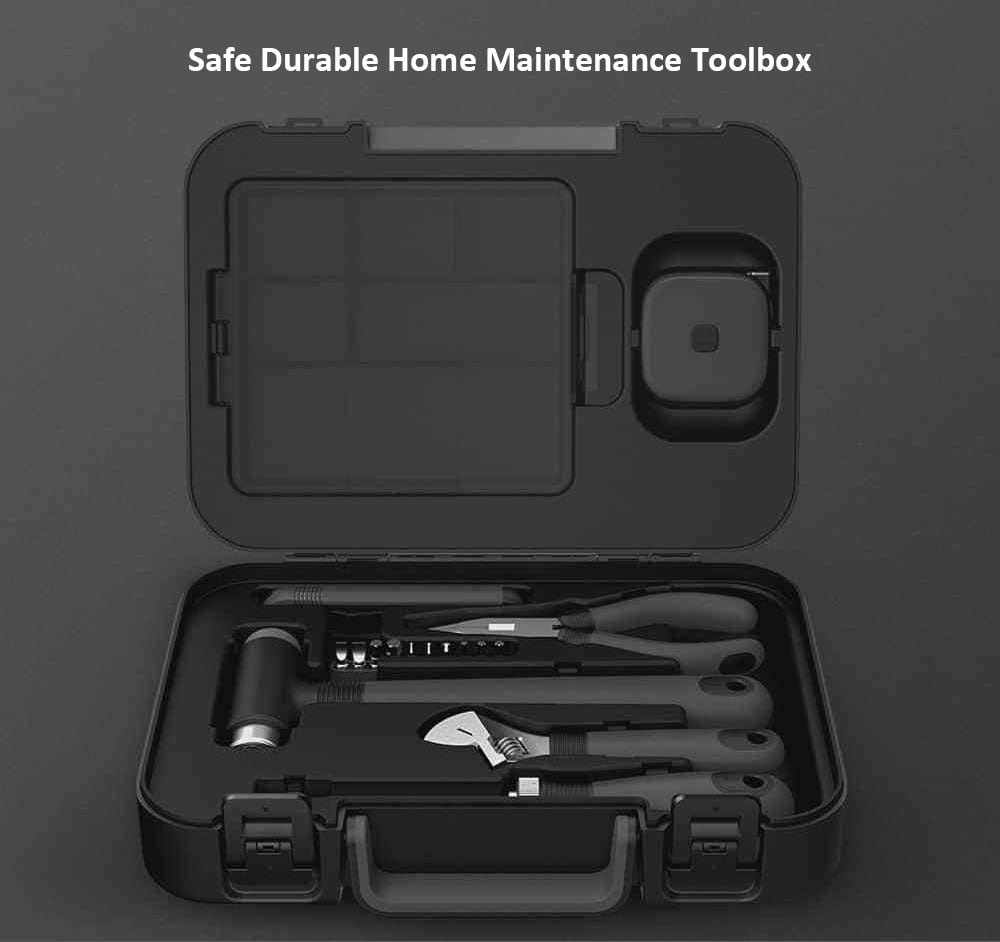 Safe Durable Home Maintenance Toolbox from Xiaomi Youpin- Black