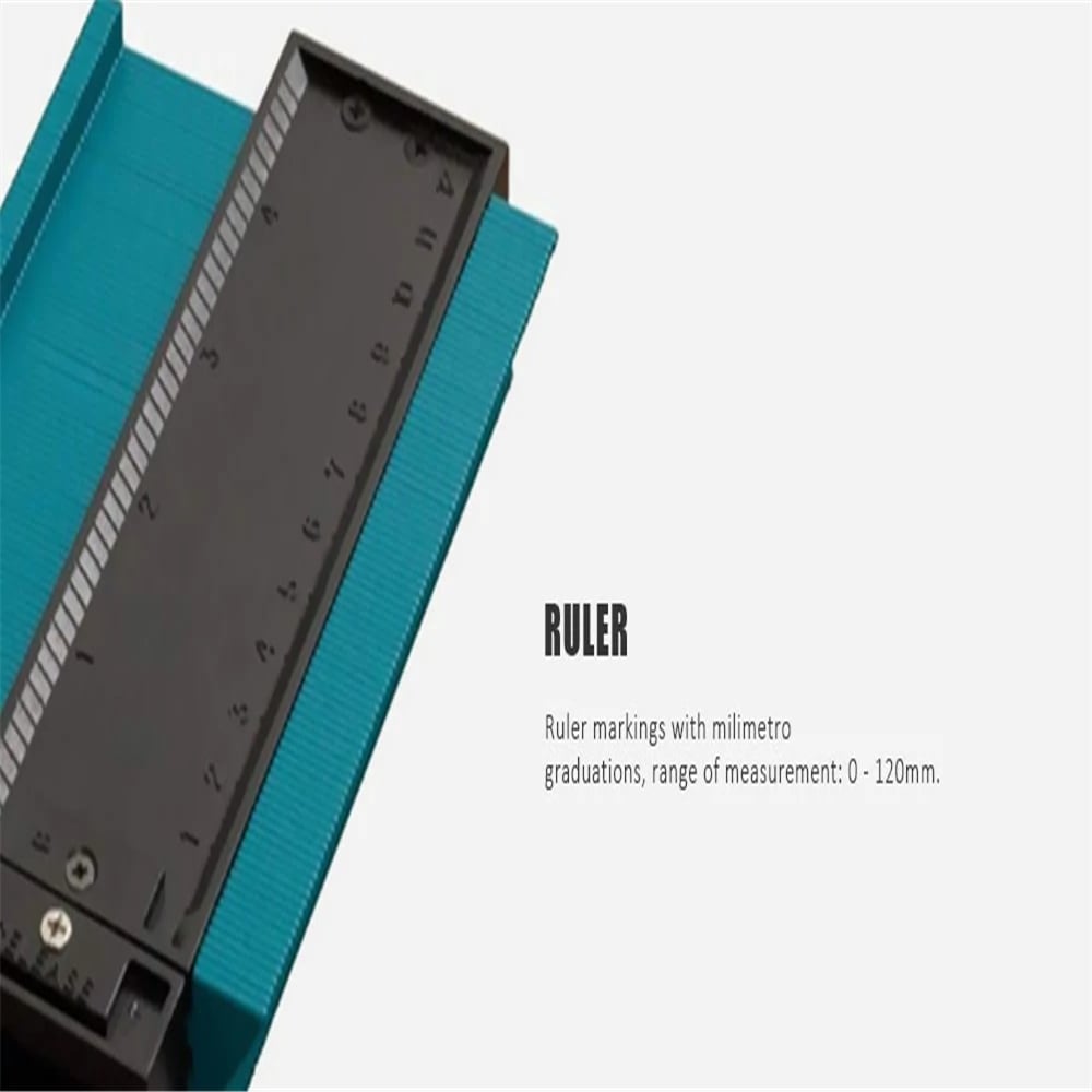 Plastic Profile Copy Gauge Contour Gauge Duplicator- Dark Turquoise