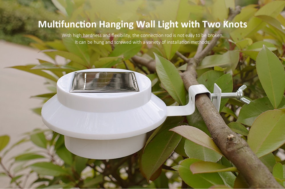 Solar Fence Light LED Waterproof Sink Lamp Garden Landscape Lighting Tool- Cool White