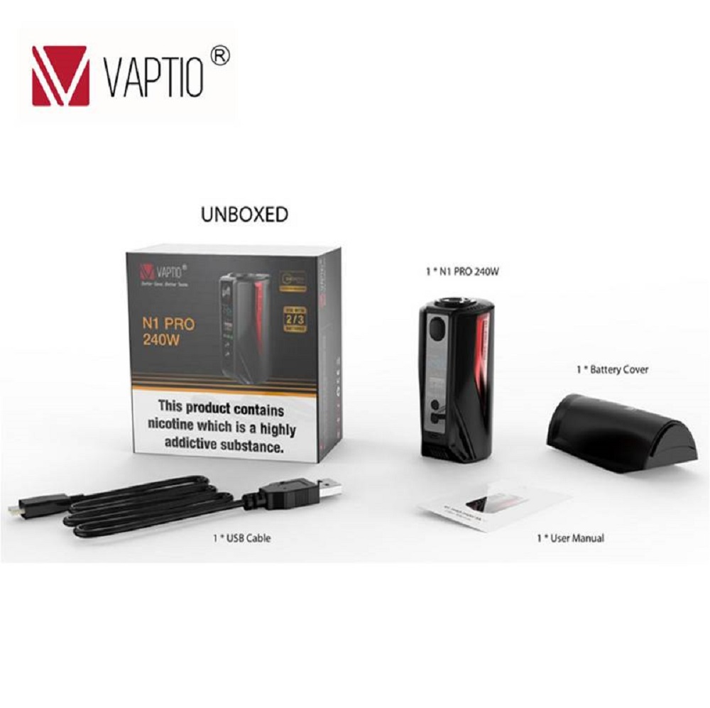Vaptio N1 Pro 240W  Electronic Smoke Mod- Black