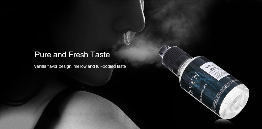 SEVEN Vanilla Flavor E-juice E-liquid for E Cigarette- Transparent 30ml 3mg