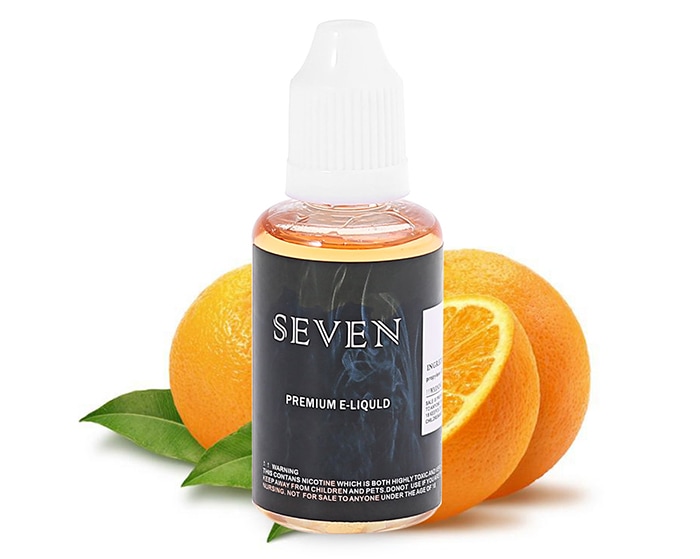 SEVEN Orange Flavor E-juice E-liquid for E Cigarette- Transparent 30ml 0mg