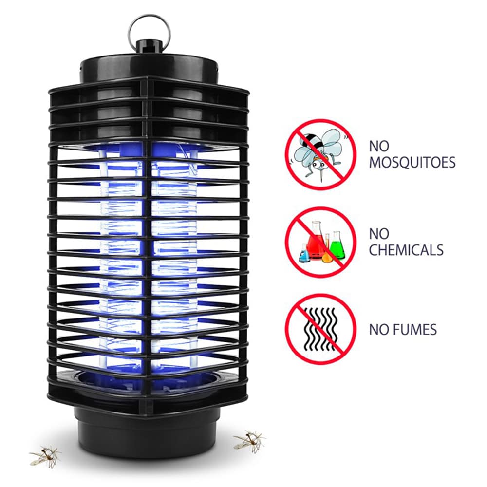 NT - 8 Photocatalyst Electronic Mosquito Killer Indoor Bug Zapper Lamp - Black US PLUG 110V