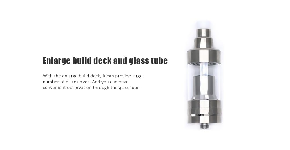 V5 RTA with 5 / 6ml / Adjustable Bottom Airflow for E Cigarette- Silver
