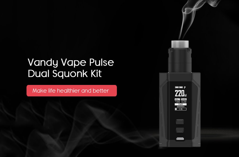 Vandy Vape Pulse Squonk Kit with Dual 18650 Batteries 2ml- Red