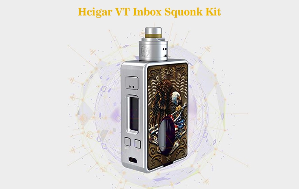 Original Hcigar VT Inbox Squonk Kit with Evolv DNA75 Chip / 1 - 75W / 100 - 300C / 200 - 600F for E Cigarette- Red