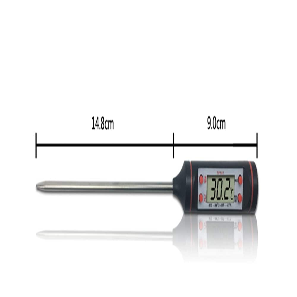 Pen Style Kitchen Digital Thermometer Meat Cake Candy Fry Food BBQ Dinning Temperature Household Thermometers- Black