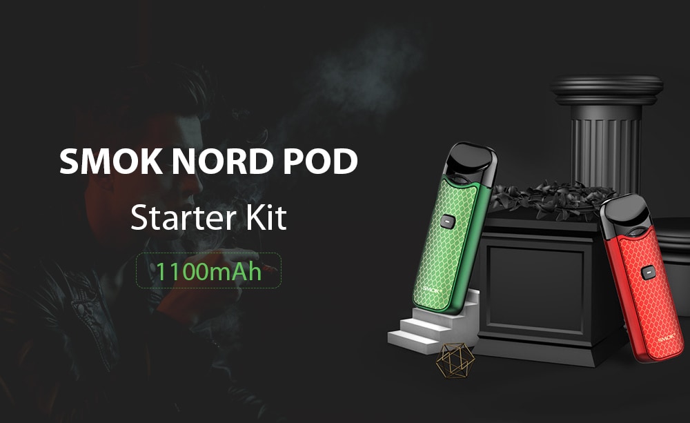 SMOK Nord Pod Starter Kit 1100mAh Li-ion Battery- White
