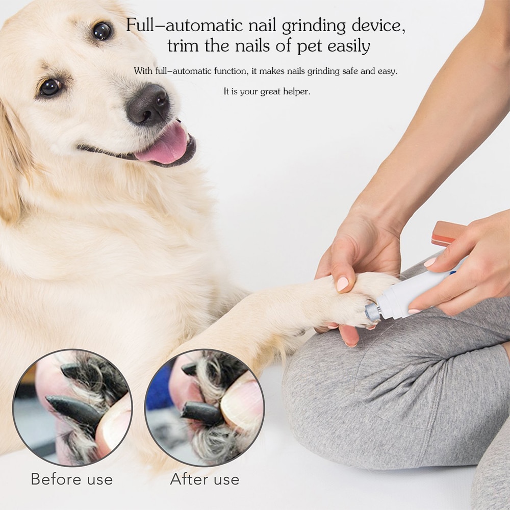 Pets Full-automatic Nail Grinding Device - White