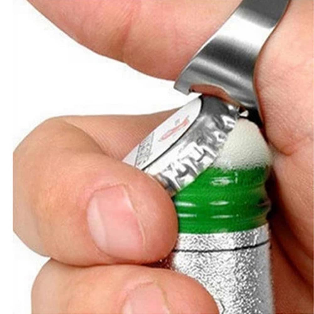 Ring Stainless Steel Bottle Opener- Silver