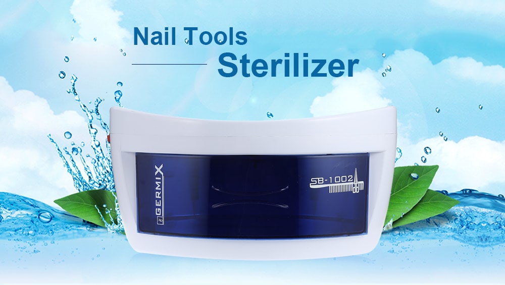 Nail Tools Sterilizer Household Towel Sterilizing Manicure Machine- White EU Plug