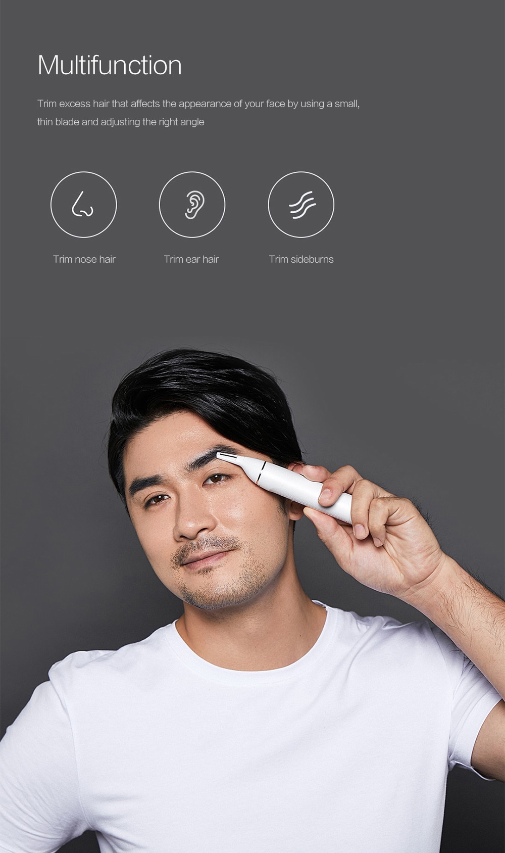 SOOCAS N1 Nose Hair Trimmer from Xiaomi Youpin- White