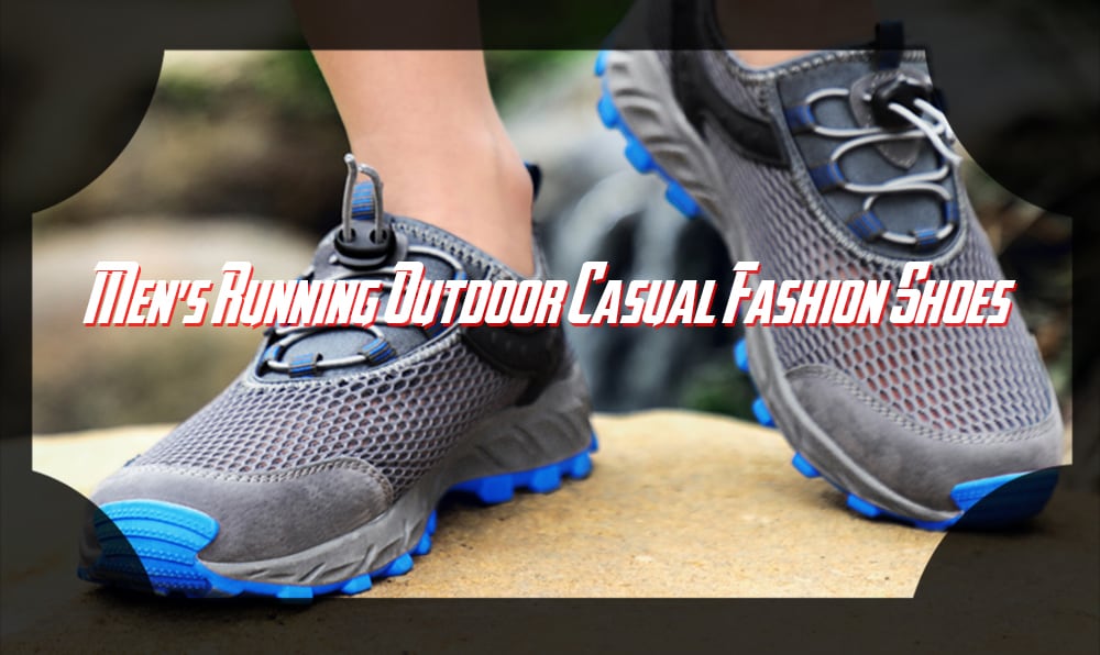 Men's Running Outdoor Casual Fashion Shoes- Coffee EU 36