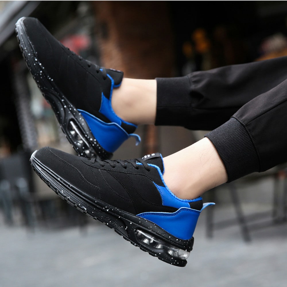 Men'S Winter Cotton Sports outdoor Running Shoes- Navy Blue EU 44