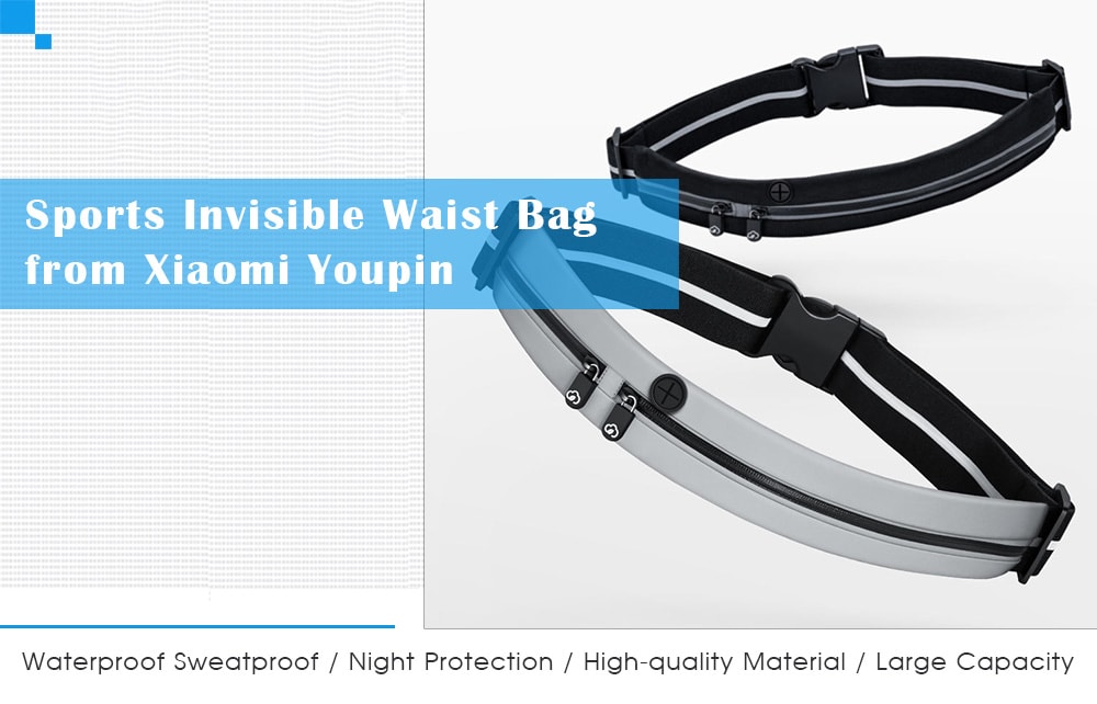 Xiaomi Youpin Sports Invisible Waist Bag - Black