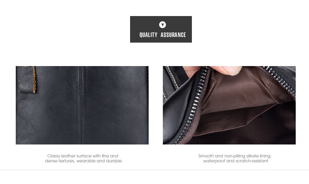 BULLCAPTAIN Genuine Leather Shoulder Bag for Men- Deep Brown