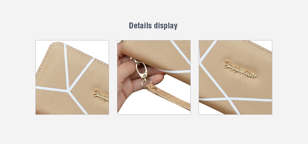 Wallet Ladies Long Zipper Portable Wallet Student Fashion Large Capacity Clutch- Gold One Size