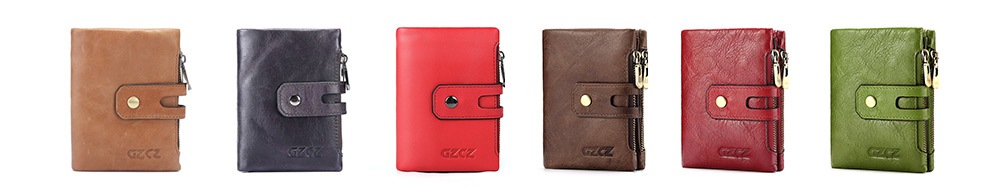 GZCZ GZ0040 Women Wallet Short Clutch Bag Money Bag Case- Plum Purple