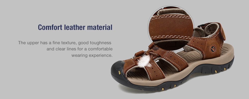 Fashion Outdoor Slip Sandals for Men- Golden brown EU 41