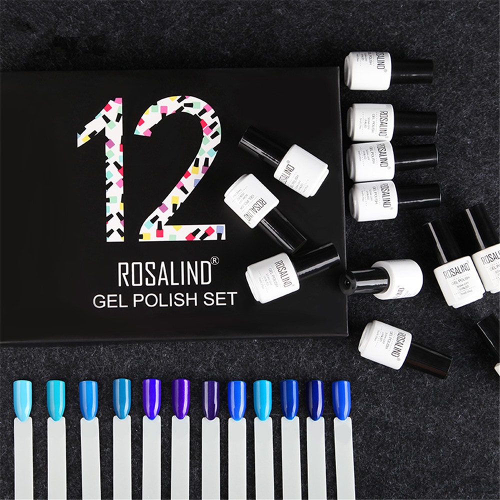 12PCS/LOT 7ML Manicure Nail Polish Vernis Semi Permanent Nail Gel Polish Kit- #007