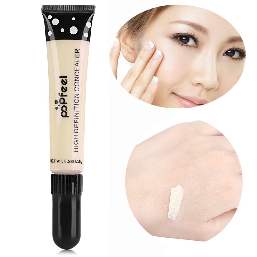 Make-up Cover Blemish Cream + Waterproof Long Lasting Makeup Eyebrow Pen + Extension Volume Curling Black Mascara- Colormix