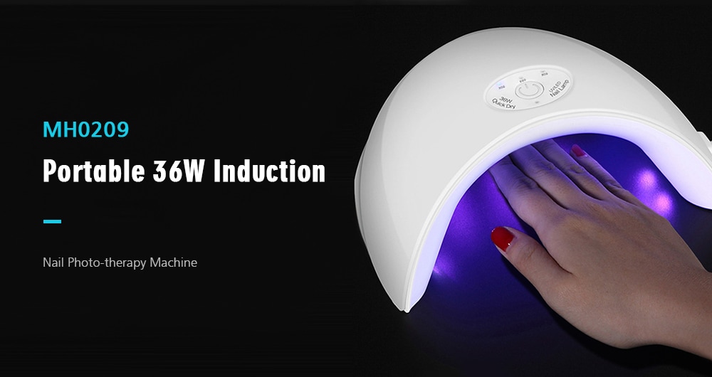 MH0209 Portable 36W Induction Nail Phototherapy Machine - Pink Nail Light + USB Cable (without plug)