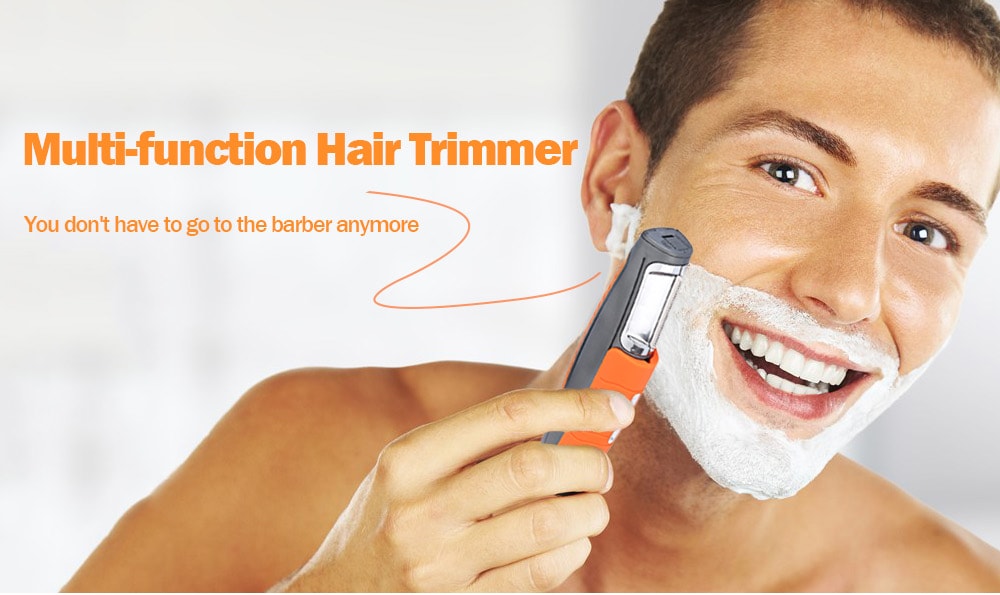 Multi-function 2 in 1 Hair Trimmer with 4 Comb- Light Salmon