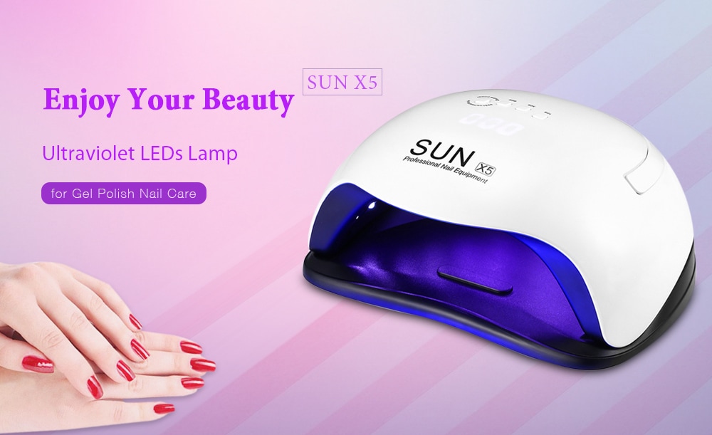 SUN X5 Ultraviolet LEDs Lamp for Gel Nail Polish - White AU Plug