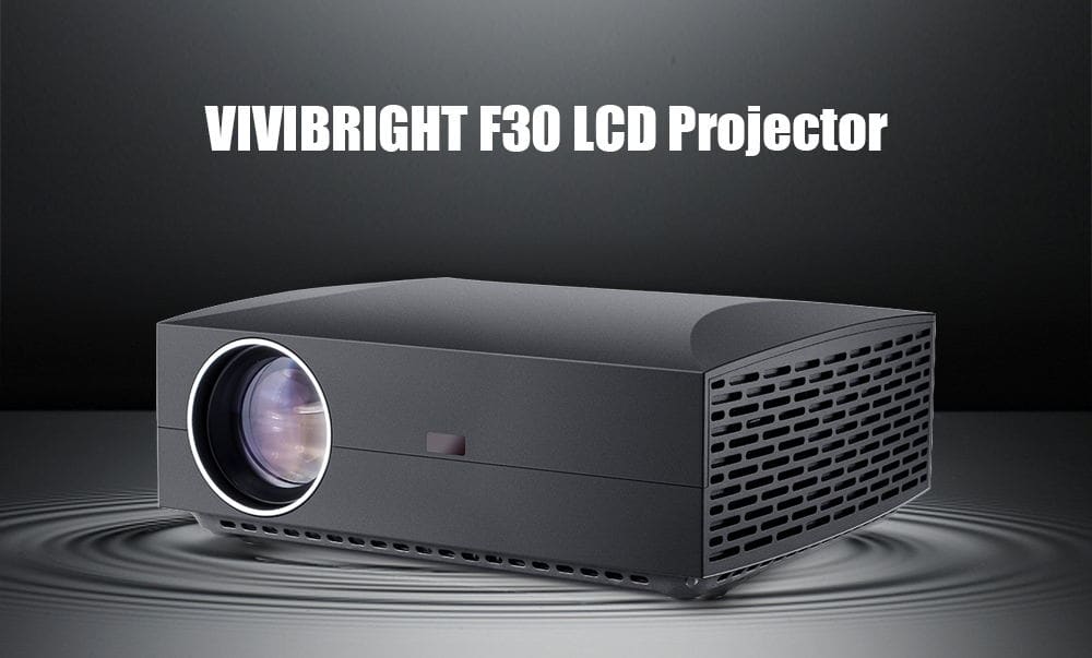VIVIBRIGHT F30 LCD Projector Home Entertainment Commercial FHD 1920 x 1080P 4200 Lumens- Carbon Gray EU Plug