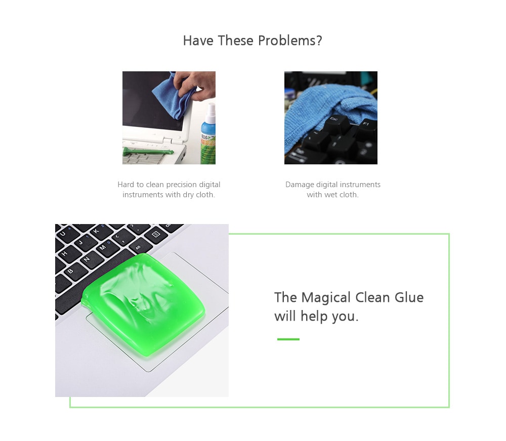 Magical Clean Glue for Keyboard / Computer / Laptop Keypad / Calculator / Air Vent / Fan- Multi