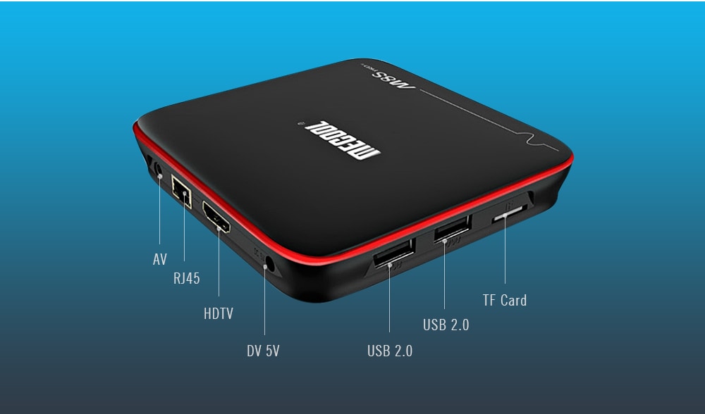 Mecool M8S PRO W TV Box Amlogic S905W / Android 7.1 / Stalker MAG625X / 4K / VP9 / H.265- Black UK Plug