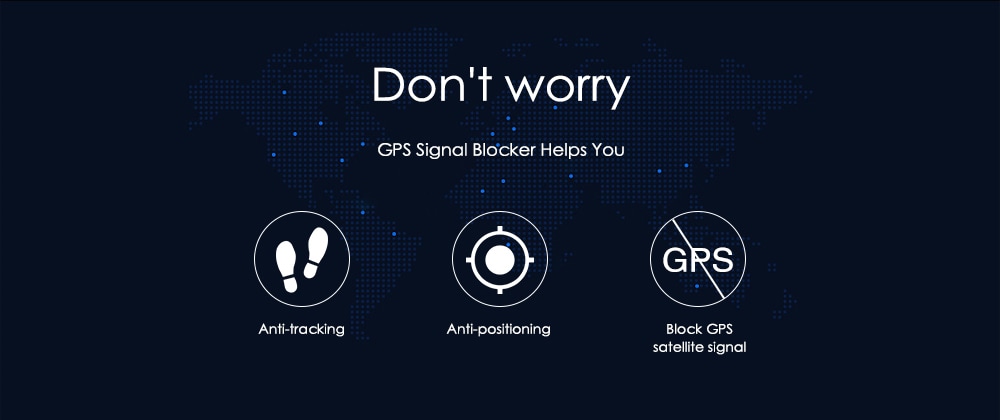 Creative Anti-tracking GPS Signal Blocker Car Jammer  - Black
