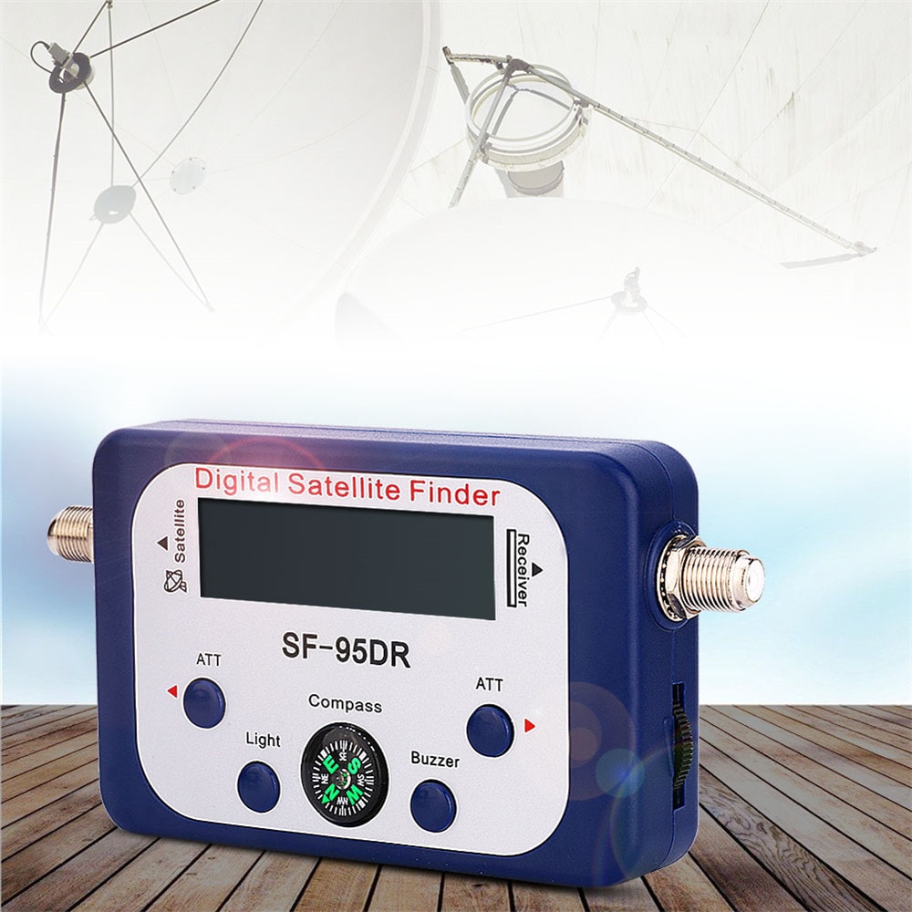 SF-95DR Digital Satellite Signal Meter Finder Directv Dish with Compass- Blue
