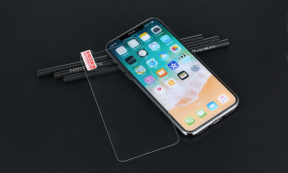 TOCHIC 9H Hardness Tempered Glass Screen Film for iPhone X- Transparent